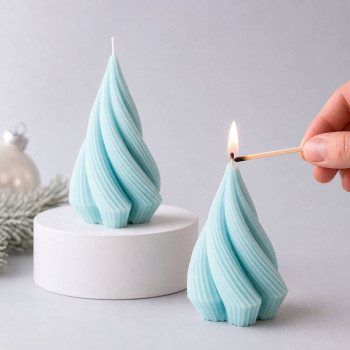 Molde árbol de Navidad Frozen - ¡Crea velas originales!