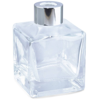 Glasflasche 120 ml für Mikado mit silbernem Ring | Gran Velada
