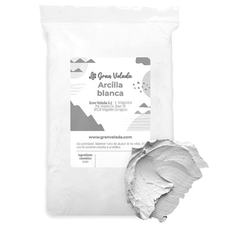 Weißer Kaolin-Ton für Kosmetika und Masken. Gran Velada