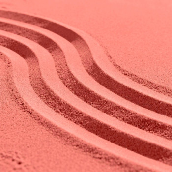 Feinkörniger Sand in Lachsfarbe zum Basteln. Online-Verkauf.