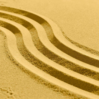 Feines eigelbes Sand zum Basteln. Online-Verkauf