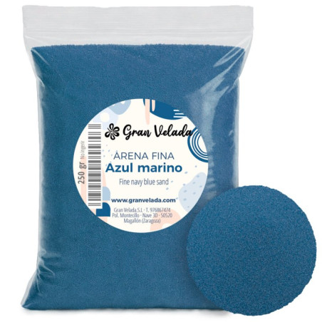 Marineblauer Sand zum Basteln. Online-Verkauf.