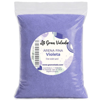 Feine violette Körnung zum Basteln und Dekorieren.
