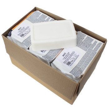 Sparformat von 12 kg Seife auf weißer Glycerinbasis.