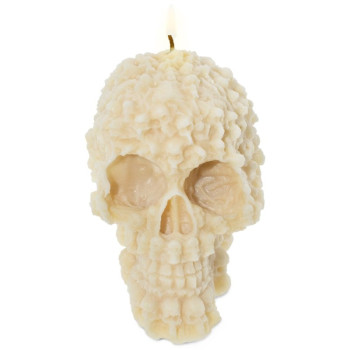 Totenkopf mit Knochen Schimmel zur Herstellung von Kerzen und Kunsthandwerk.