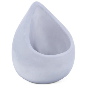 Silikonform in Tropfenform zur Herstellung von Massagekerzenbehältern.