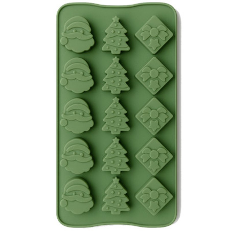 Silikonform 15 Weihnachtsfiguren. Online-Verkauf