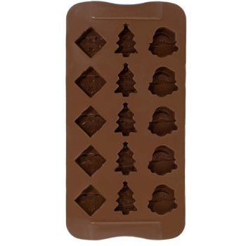 Silikonform 15 Weihnachtsfiguren. Online-Verkauf