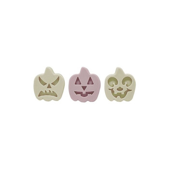 Drei Halloween Kürbise Form zur Herstellung von Kunsthandwerk.