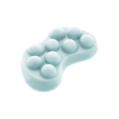 Anatomische Kugelform zur Herstellung von Massageseifen.