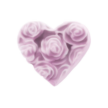 Herz mit Rosen Form zur Herstellung von Seifen.