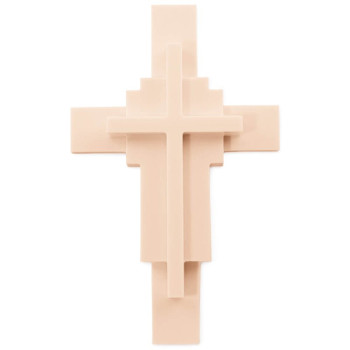 Molde de silicone em forma de cruz para fazer figuras e artesanato.