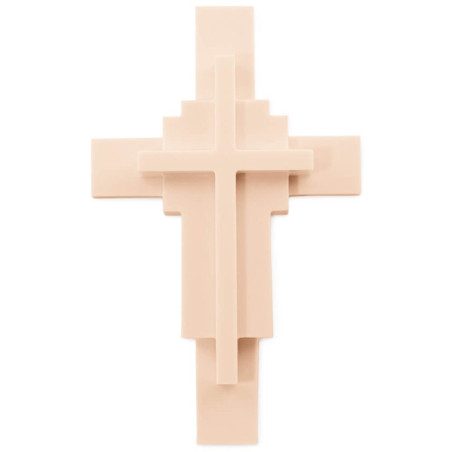 Molde de silicone em forma de cruz para fazer figuras e artesanato.