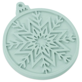 Schneeball-Girlandenform zum Basteln von Weihnachtsfiguren.
