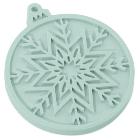 Schneeball-Girlandenform zum Basteln von Weihnachtsfiguren.