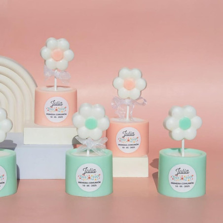 Silikonform mit 6 Gänseblümchen für Seifen und feste Kosmetika.