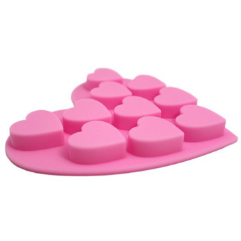 Silikonform 10 Herzen für Seife und Basteln Silikonform 10 Herzen für Seife und Basteln
