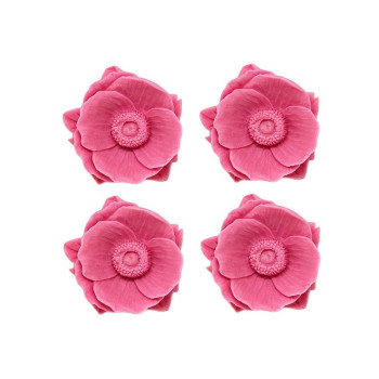 Formen, um aromatische Seifen herzustellen 4 orientalische Mohnblumen.