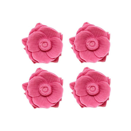 Formen, um aromatische Seifen herzustellen 4 orientalische Mohnblumen.