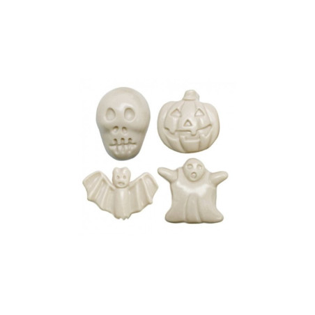 4 furchterregende Figuren Schimmel zur Herstellung von Halloween Magnete.