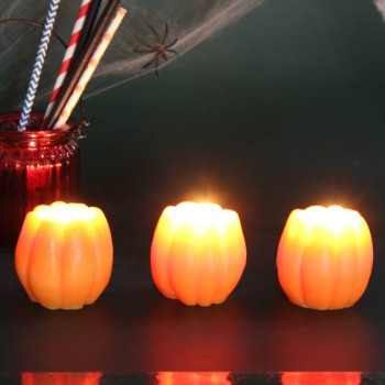 Halloween-Kürbis-Kerzen Bastelset – DIY-Kerzen für Halloween