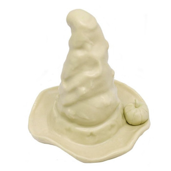 HalloweenHut mit Kürbis Form zum Basteln.