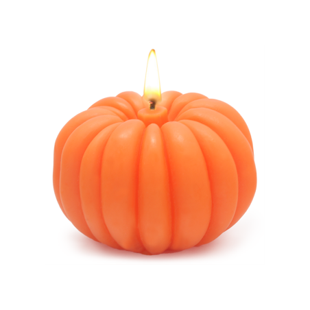 Herbstkürbis Form zur Herstellung von Kerzen.