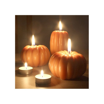 Herbstkürbis Form zur Herstellung von Kerzen.