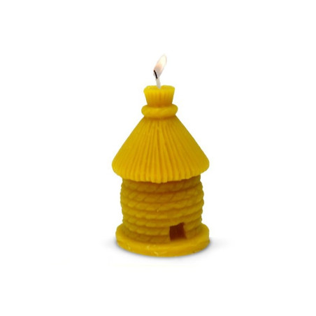 Form für Bienenwachskerzen in Form eines runden Hauses.
