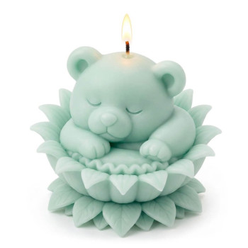 Molde de silicona para velas osito durmiente | Gran Velada