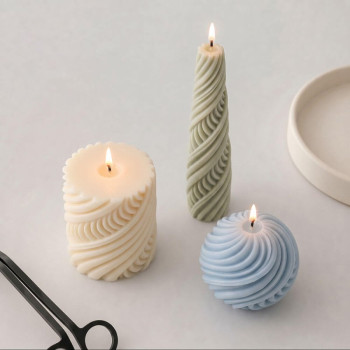Molde de silicona para velas espiral | Gran Velada
