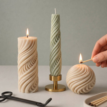 Molde de silicona para velas espiral | Gran Velada