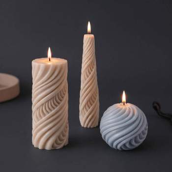 Molde de silicona para velas espiral | Gran Velada