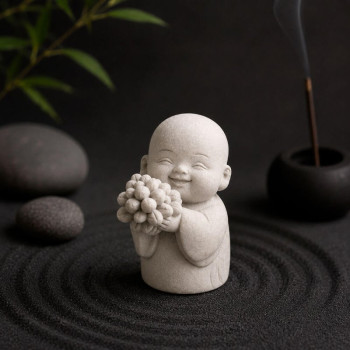 Molde de silicona para velas buda con ramo de flores | Gran Velada
