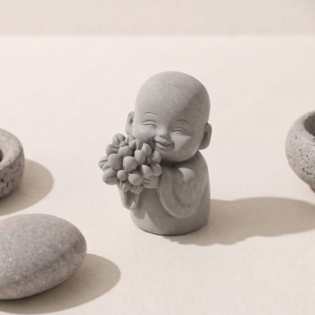 Molde de silicona para velas buda con ramo de flores | Gran Velada
