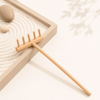 Rastrillo zen de madera para jardín zen | Gran Velada