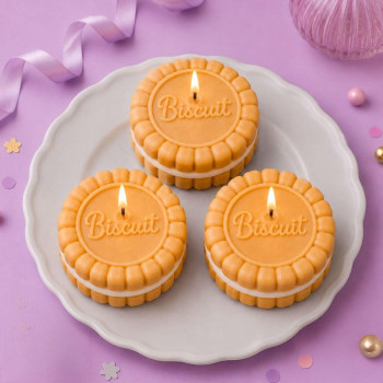 Molde de silicona para velas galleta rellena | Gran Velada