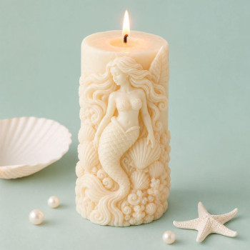 Molde de silicona para velas sirena | Gran Velada