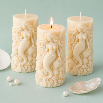 Molde de silicona para velas sirena | Gran Velada