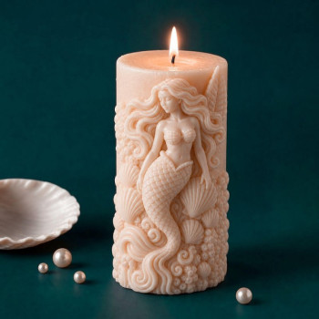 Molde de silicona para velas sirena | Gran Velada