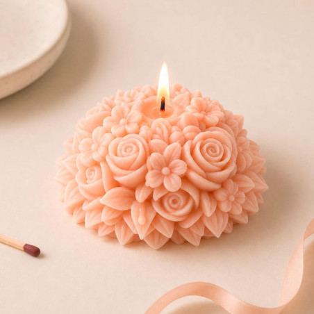 Molde de silicona para velas ramo de flores | Gran Velada