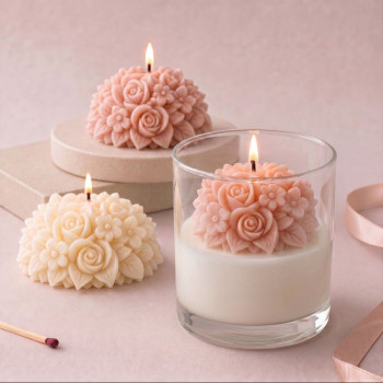 Molde de silicona para velas ramo de flores | Gran Velada