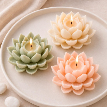 Molde de silicona para velas nenúfar | Gran Velada