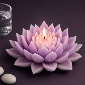 Molde de silicona para velas flor de loto | Gran Velada