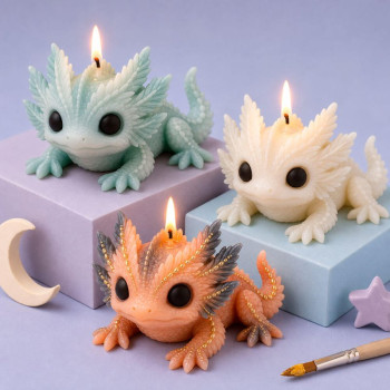 Molde de silicona para velas ajolote | Gran Velada