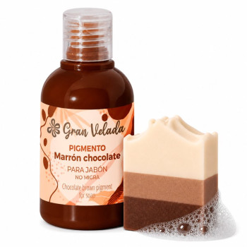 Schokoladenbrauner flüssiger Pigmentfarbstoff für handgemachte Ölseife.