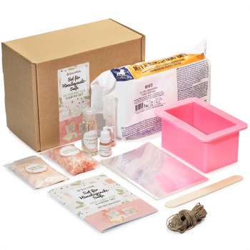 Set zur Herstellung von Seife mit Himalaya-Salzen – Materialien und Anleitung