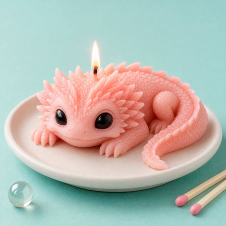 Molde de silicona para velas ajolote | Gran Velada