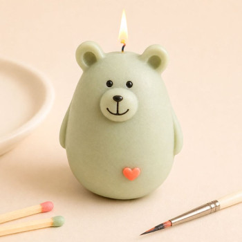Molde de silicona para velas oso gordito | Gran Velada