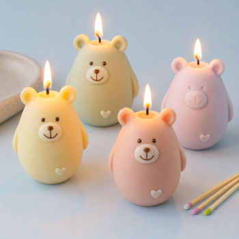 Molde de silicona para velas oso gordito | Gran Velada
